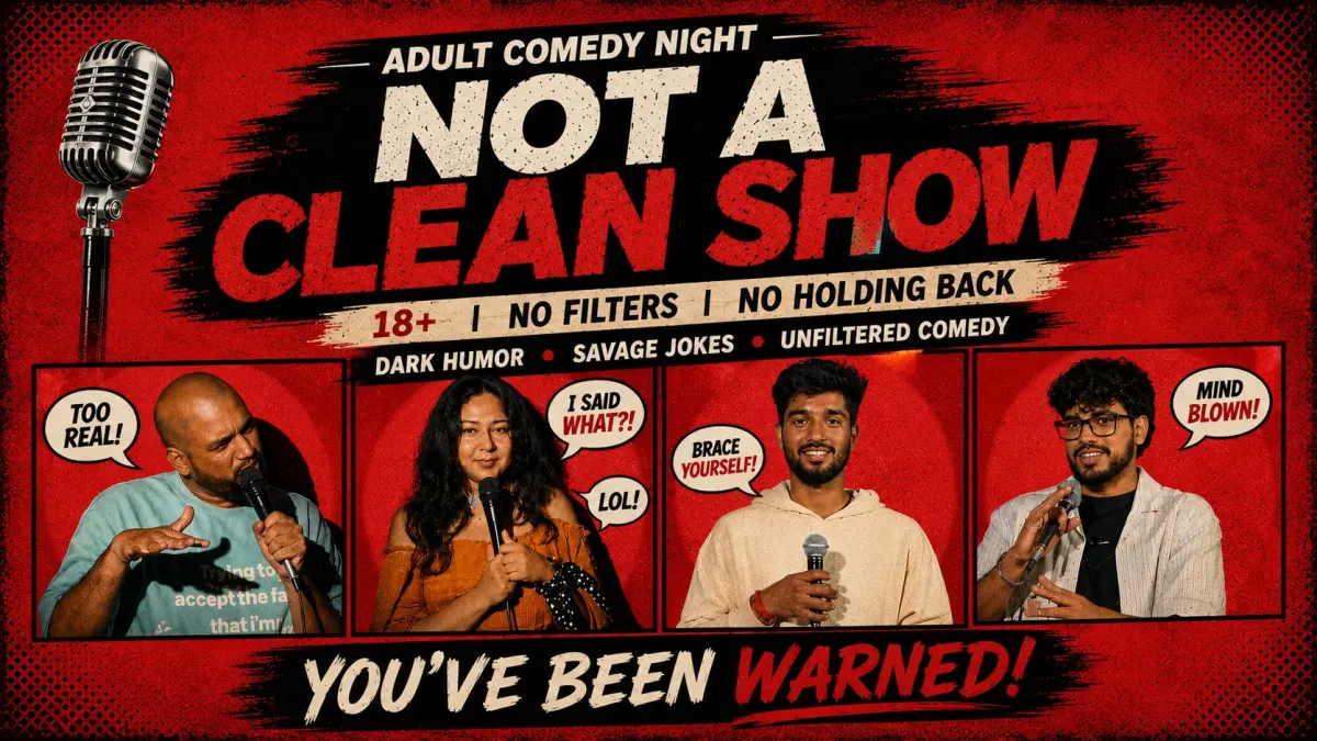 Friday Adult Comedy | Bold Jokes, No Filters (18+) | Pune - Official Event Passes in Pune
