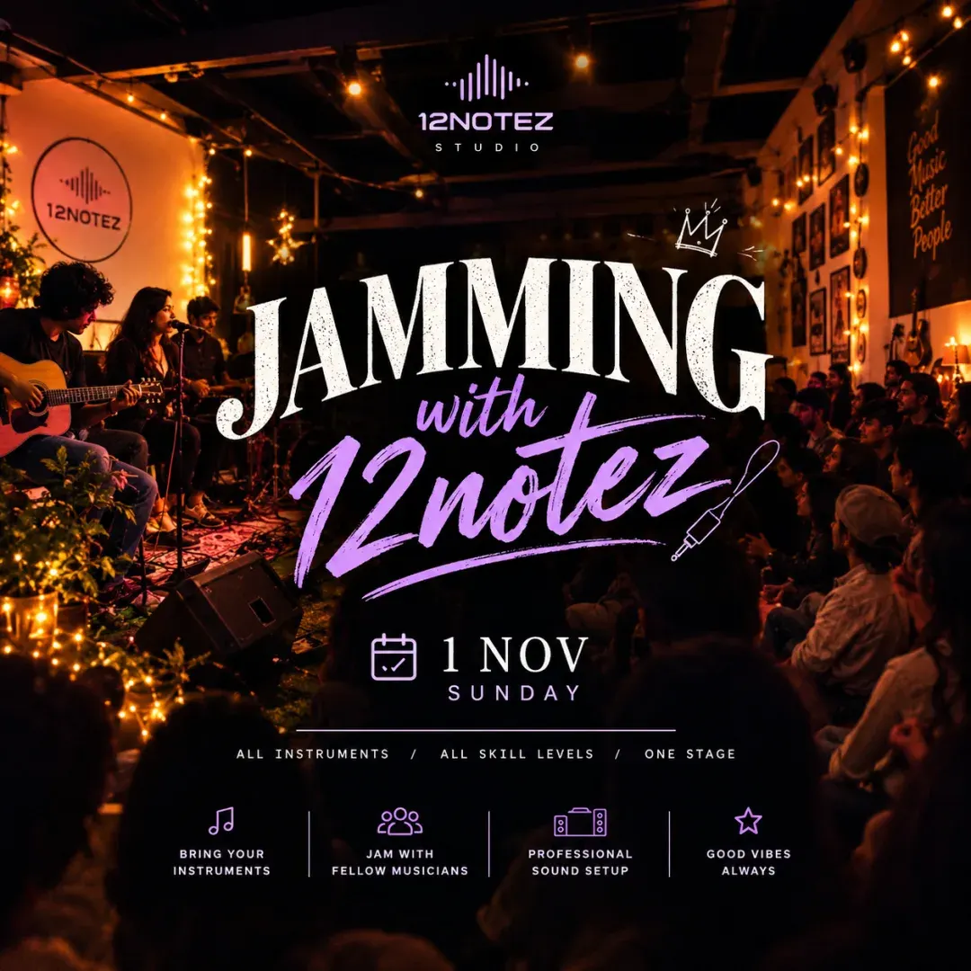 Jamming with 12Notez | 1 Nov | Jaipur
